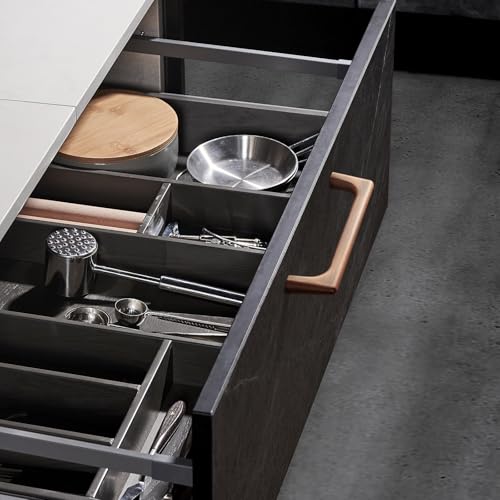 Goo-Ki Brushed Copper Cabinet Pulls with 5''Hole Centers, Modern Style Zinc Alloy Cabinet Handles for Dresser,Wardrobe,Cupboard- 24 Pack - color: Brushed Copper, size: 5'' Hole Centers