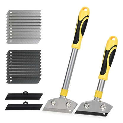 EHDIS Razor Blade Scraper,4 Inch Razor Blade Scraper Tool Tile Paint Scraper Floor Wall Paper Removal Smoothing Scraper for Wood,Window Glass Wallpaper Remover,Painting Stripping, Adhesive Removal