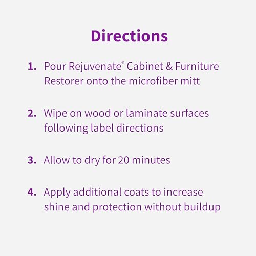 Rejuvenate Cabinet & Furniture Restorer 16 Oz, Crystal Clear Finish