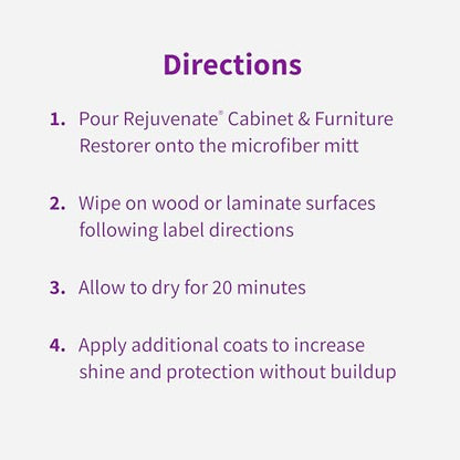 Rejuvenate Cabinet & Furniture Restorer 16 Oz, Crystal Clear Finish