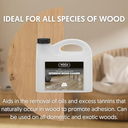 WOCA Intensive Wood Cleaner, Hardwood Floor Cleaner, 33.8 fl oz (1 L) - size: 33.8 Fl Oz (Pack of 1)