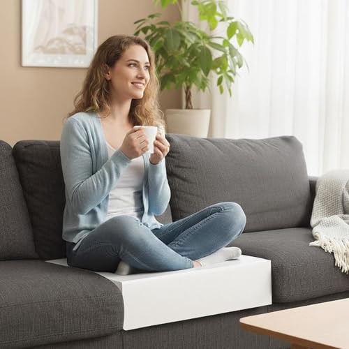 Couch Cushion Replacement 6"H, High Density Upholstery Foam Cushion Insert - color: White, size: 24"x24"x6"