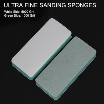 10pcs Double Sided Sanding Sponge 1000 5000 Grit Multifunctional Hand Sander Blocks for Watch Strap Nail Polishing with Foam Sanding Blocks, Cleaning, Automotive Work