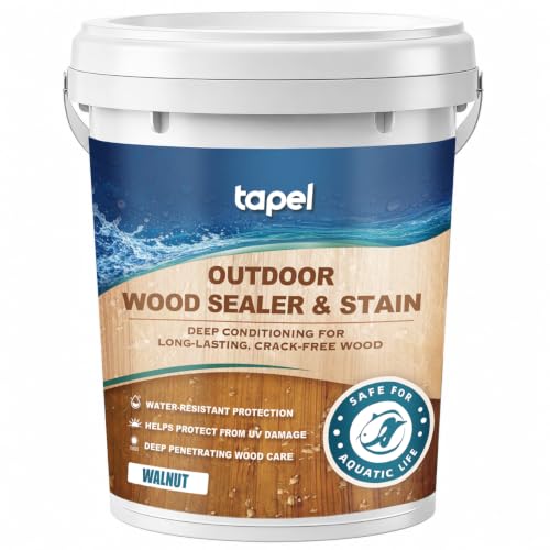 Walnut Wood Sealer and Stain - Waterproof & Wood Hardwax Oil, 1gal - color: Walnut, size: 1 Gallon