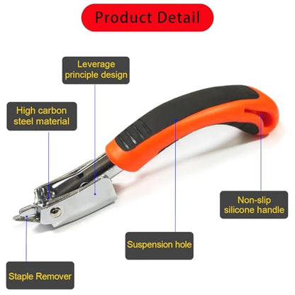 2-Pack Heavy Duty Staple Remover - Professional Upholstery & Carpet Staple Puller Tool with Non-Slip Ergonomic Handle for Furniture, Wood, Floor, Carton, Construction - color: 2 Pcs