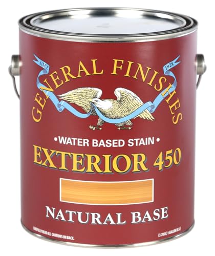 General Finishes Exterior 450 Water Based Wood Stain, 1 Gallon, Natural Base - color: Natural Base, size: 1 Gallon