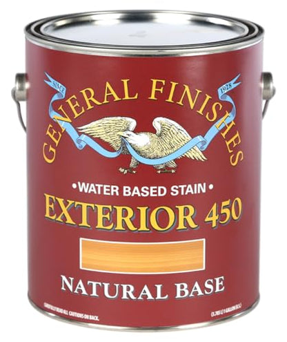 General Finishes Exterior 450 Water Based Wood Stain, 1 Gallon, Natural Base - color: Natural Base, size: 1 Gallon