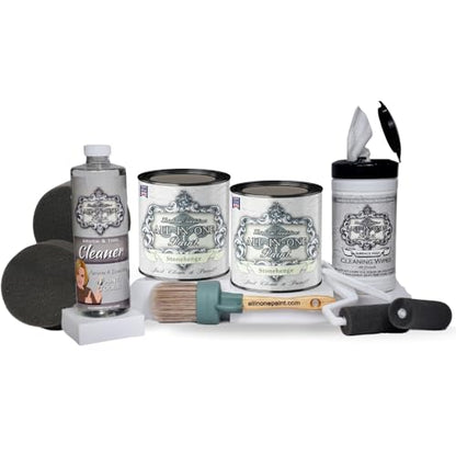 ALL-IN-ONE Paint 2 Quart Cabinet Paint Bundle - Stonehenge - color: Stonehenge