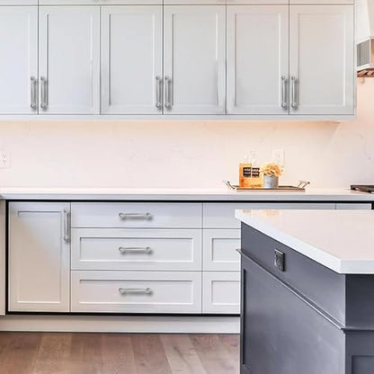2 Pack 3-1/2inch(89mm) Center to Center Brushed Satin Nickel Cabinet Pulls Handles for Cabinets Cupboard Solid Heavy Duty Drawer Handles Dressers Kitchens bedrooms - color: Brushed Satin Nickel, size: 3-1/2inch(89mm) Center to Center
