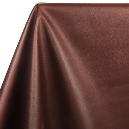 Meneng Marine Vinyl Faux Leather: 54"x36" Coffee Brown Fabric Leather - color: Coffee Brown, size: 1Yard（54"x36"）