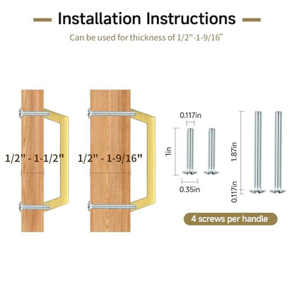 Estmoon 10 Pack 5 Inch Gold Cabinet Handles Brushed Brass Cabinet Pulls, Stainless Steel Kitchen Cabinet Handles Square Pulls for Cabinets and Drawers - 5" Hole Centers(128 mm) - color: Brushed Gold