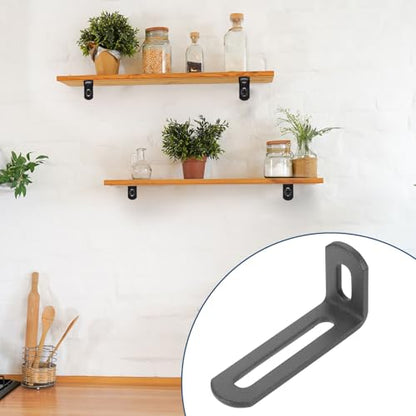 uxcell 10 Pcs Adjustable Right Angle Brackets 2.6"x1.2"x0.7" Deep Grey - color: Deep Grey, size: 2.6"x1.2"x0.7"