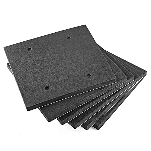 6 Pack Black Foam Sander Pad Replacement