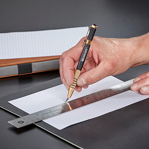 Westcott 17314 Pen-Style Retractable CarboTitanium Bonded Hobby Knife, Gold