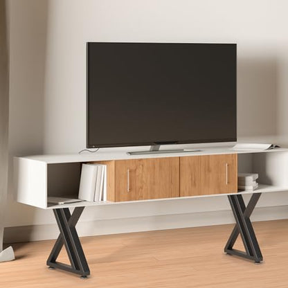 16" Metal Coffee Table Legs, Y-Type Set of 2, 40 cm H x 30 cm W - size: 16" Y-Type (Standard)