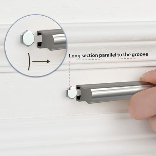 Peaha 10 Pack Adjustable Silver Cabinet Drawer Pulls Overall Length 4" - color: Silver, size: 1"-4"(25mm-102mm)