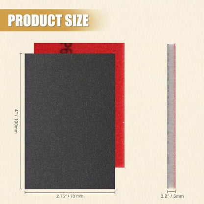 24pcs 2000Grits Sanding Sponge, Wet and Dry 4"x2.75" Sanding Block, Reusable Sand Paper for Metal Wood Drywall Walls Stone Automotive Paint Plastic DIY (2000 Grits) - size: 2000 Grits