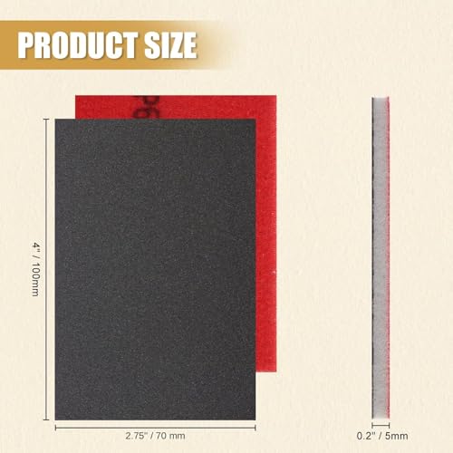 24pcs 320Grits Sanding Sponge, Wet and Dry 4"x2.75" Sanding Block, Reusable Sand Paper for Metal Wood Drywall Walls Stone Automotive Paint Plastic DIY(320 Grits) - size: 320 Grits