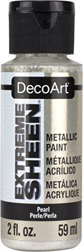 DecoArt 2 Ounce, Pearl Extreme Sheen Acrylic Paint, 2 Fl Oz (Pack of 1) - color: Pearl, size: 2 Fl Oz (Pack of 1)