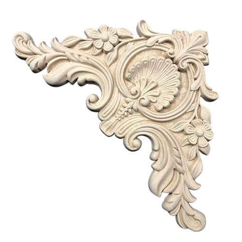 WoodUbend WUB1354.29 Pack of 2 Baroque Pediments - Wood Appliques - Heat Bendable & Flexible Onlays 17x29cm - DIY Craft, Furniture & Home Decor - Easy to Apply & Paint - Versatile, Reusable & Durable - size: WUB1354.29