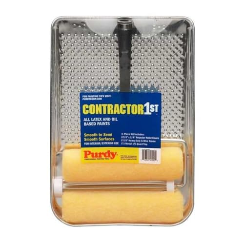 Purdy 140810200 Contractor 1st 4 Piece Paint Kit - size: 128 Fl Oz (Pack of 1), style: Kit