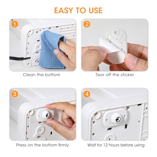 Aieve Appliance Rollers, 8 Pack Small Appliance Sliders for Easy Moving - color: Silver, size: 1 Ball Bearing