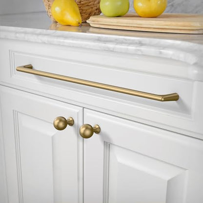 Amerdeco 10 Pack Champagne Bronze Cabinet Pulls 12.5" - color: Champagne Bronze, size: 12.5" hole center