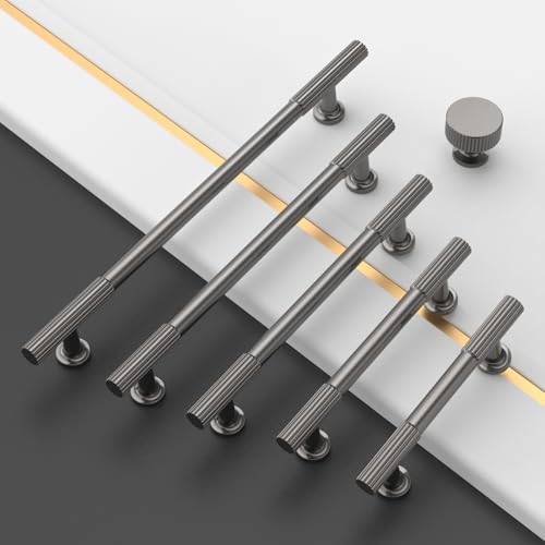 Asidrama 10 Pack Brushed Black Nickel Kitchen Cabinet Knobs - color: Brushed Black Nickel