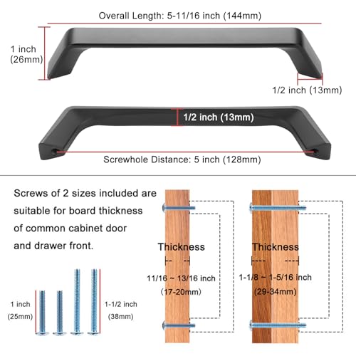 KOOFIZO 10 Pack 5 Inch Oil Rubbed Bronze Cabinet Pulls Rubbed Bronze Cabinet Handles Hardware for Kitchen Cabinets Drawers P21 Bedroom Dresser Bathroom Vanity Cupboard - color: Oil Rubbed Bronze, size: 5" CC - 10Pcs