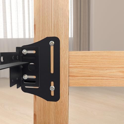 2PCS Heavy Duty Bed Frame Brackets for Headboard and Footboard, Modi-Plate Adapter/Connector for Bed Frame Modification