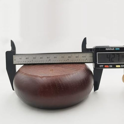 1.5 Inch Low Wood Furniture Legs Cabinet Sofa Couch Feet Solid Hardwood Round Bun Feet for Ottoman Couch Cabinet Sofa Legs Set of 4 (D: 4.27 inch) - size: D: 4.27 inch