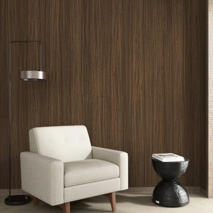 Dark Brown Wood Grain Wallpaper Peel and Stick Contact Paper for Cabinets - color: Dark Brown, size: 15.7" x 118"