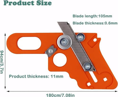 Edge Banding Trimmer 10 Blades Manual PVC Trimmer for Wood Melamine Veneer