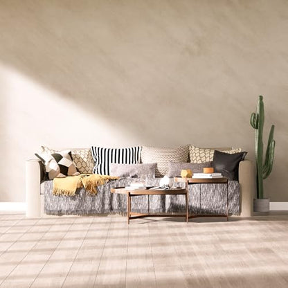 Beige Limewash Peel and Stick Wallpaper Concrete 48" x 118"Matte Cream Warm Self-Adhesive Contact Paper Ivory Cement Waterproof Modern Texture Wall Covering Thick Vinyl for Bedroom Kitchen Living Room - size: 48" x 118"