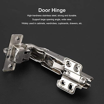 Full Overlay Cabinet Hinges & Stainless Steel Adjustable 3-Pack