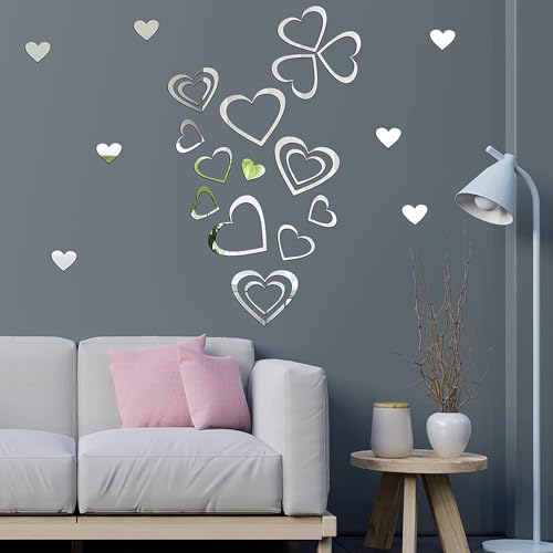 5pcs Reusable Painting Stencils,Plastic Art Craft Templates on Wood Wall Fabric Paper Home Décor DIY 4" to 12" (Heart) - color: Heart