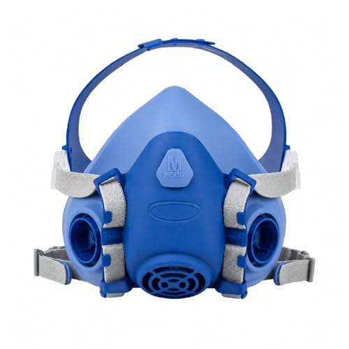 Parcil Safety UltraSeal Reusable Half-Face Respirator Mask | NIOSH-Approved | OV/P95 Protection, Standard Bayonet Cartridges