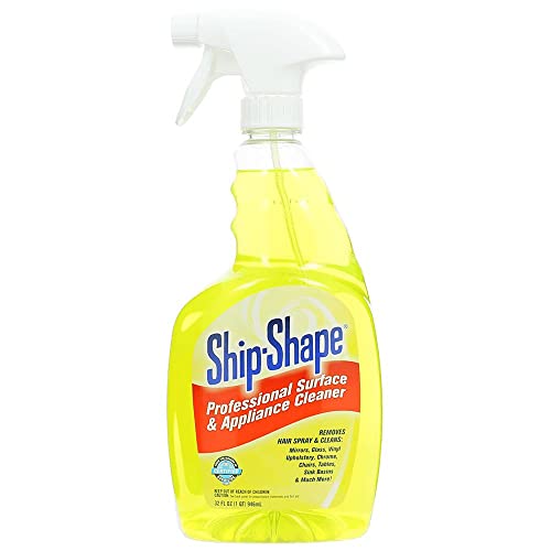 ship shape Barbicide Professional Surface & Appliance Cleaner – Removes Hairspray Residue from Flat Irons, Mirrors & Salon Furniture – Streak-Free, Phosphate-Free Spray - 32 Fl Oz - size: 32 Fl Oz (Pack of 1)