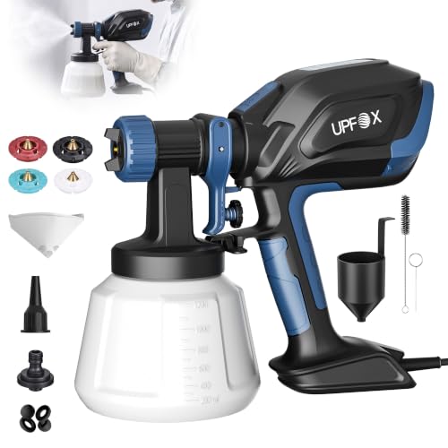 700W Electric HVLP Paint Sprayer, 1200ml Large Capacity Container - color: Blue