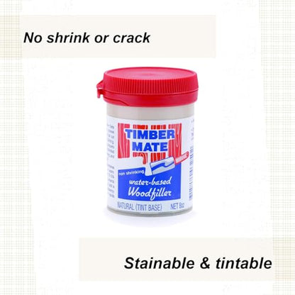Timbermate Wood Filler, Water Based, 8Oz, Natural