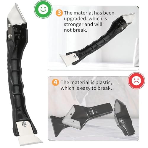 Caulking Tool Kit with Caulk Remover & Putty Knife Scraper