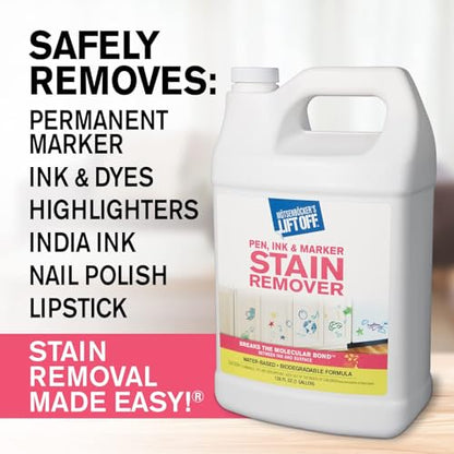 Motsenbocker's Lift Off Pen, Ink & Marker Stain Remover, 1 Gal - size: 128 Fl Oz (Pack of 1)