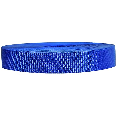 Strapworks Lightweight Polypropylene Webbing - Poly Strapping for Outdoor DIY Gear Repair, Pet Collars, Crafts – 3/4 Inch by 10, 25, or 50 Yards, Over 20 Colors - color: Royal Blue, size: 3/4" x 10 yard
