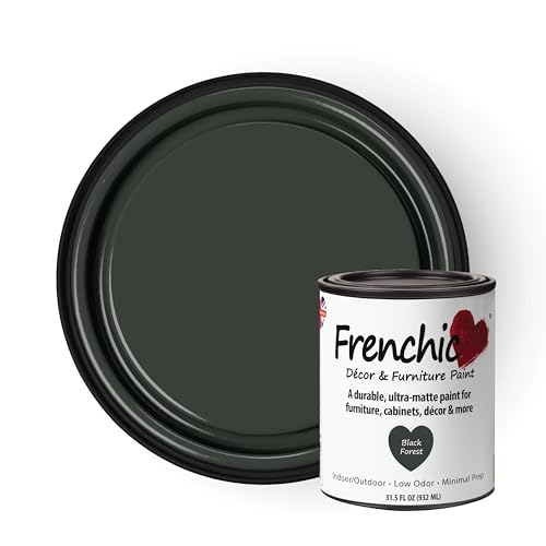 Frenchic Ultra Matte No-Prep Chalk Furniture Paint, Black Forest - color: Black Forest