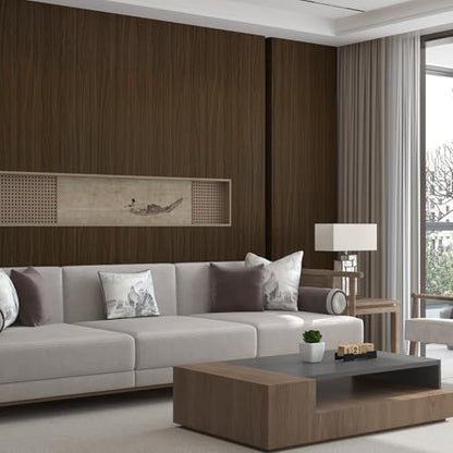 Brown Wood Grain Contact Paper, 48" x 394" - color: Brown, size: 48" x 394"