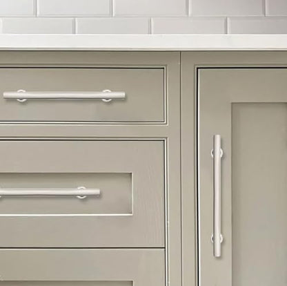 khtumeware 10 Pack 3 Inch(76mm) Polished Nickel Cabinet Pulls Kitchen Solid Heavy Duty Cabinet Pulls Kitchen Cabinet Hardware for Cupboard Drawer Handles Dresser Pulls - color: Polished Nickel, size: 3"(76mm) Hole Center