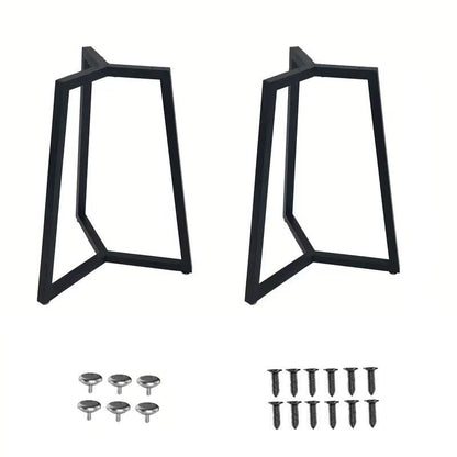 Metal Round Table Legs 16 Inch Metal Coffee Table Legs for Table,Furniture Leg, Set of 2,Black - color: 16" Table Legs 9, size: 16" X 11"