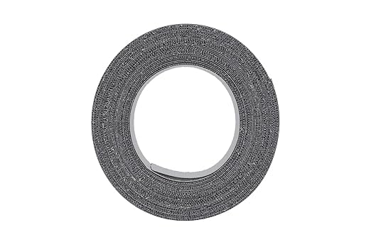5/8" Black Matt Pre-Glued Melamine Edge Banding, 25 ft - size: Width: 5/8"