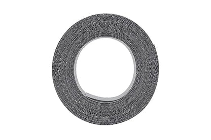 5/8" Black Matt Pre-Glued Melamine Edge Banding, 25 ft - size: Width: 5/8"