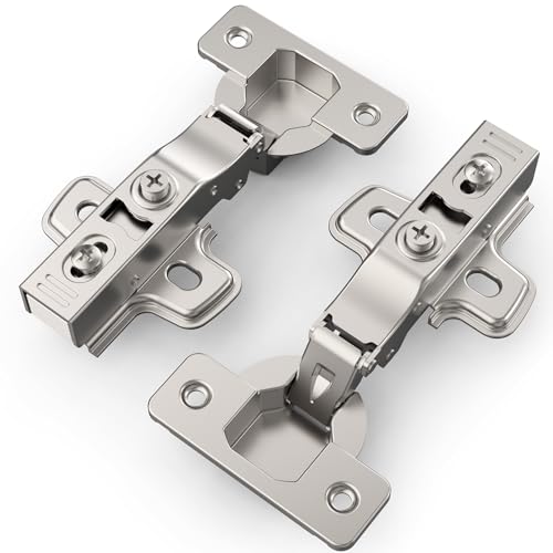 Chibery 30 Pack Full Overlay Cabinet Hinges, Soft Close, Frameless, 105° - size: Full Overlay